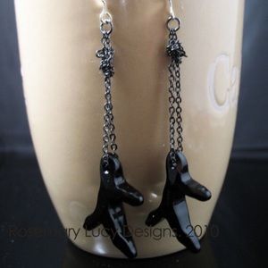 RARE Swarovski witchy branch gothic earrings new